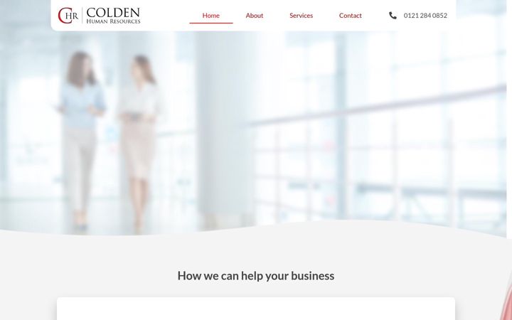 Screenshot of coldenhr.co.uk