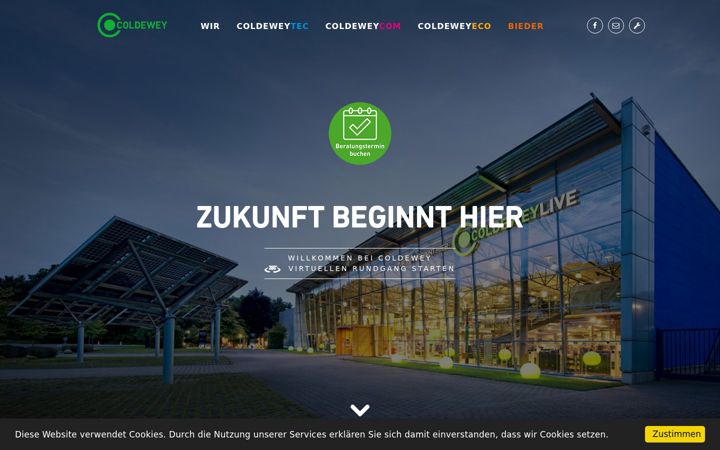 Screenshot of coldewey.de