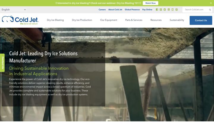 Screenshot ta' coldjet.com