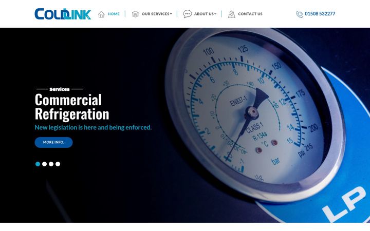 Screenshot of coldlink.co.uk