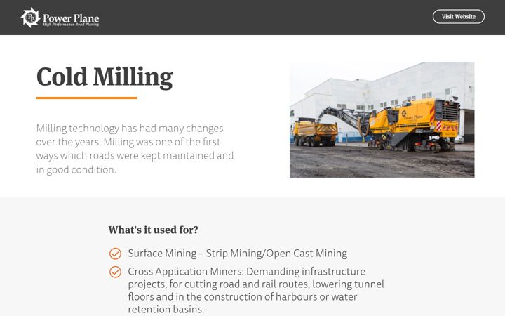 Screenshot of coldmilling.co.uk