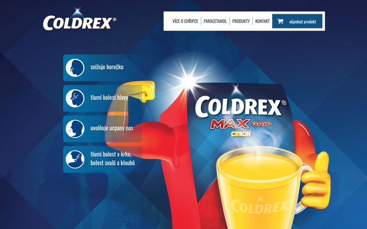 Екранна снимка на coldrex.cz