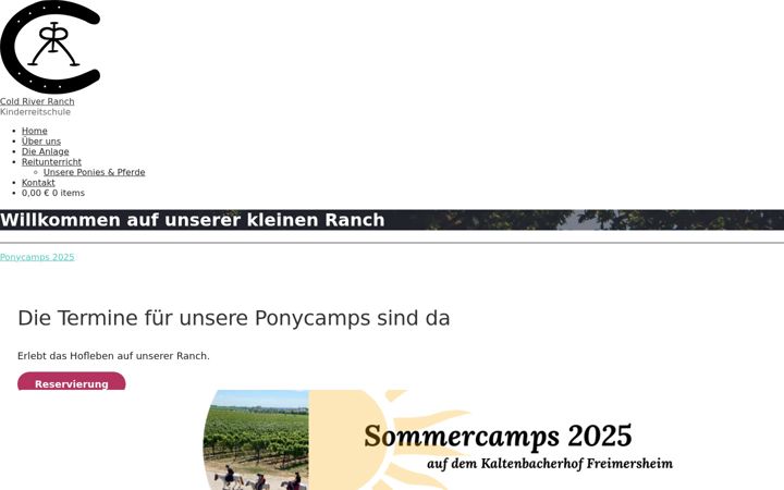 Screenshot of coldriverranch.net