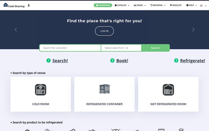Screenshot of coldsharing.it
