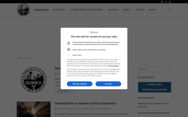 Screenshot of coldwar.pl