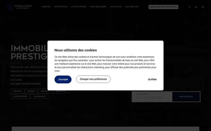 Screenshot di coldwellbanker.fr