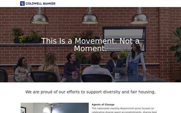 Screenshot of coldwellbankerdiversity.com