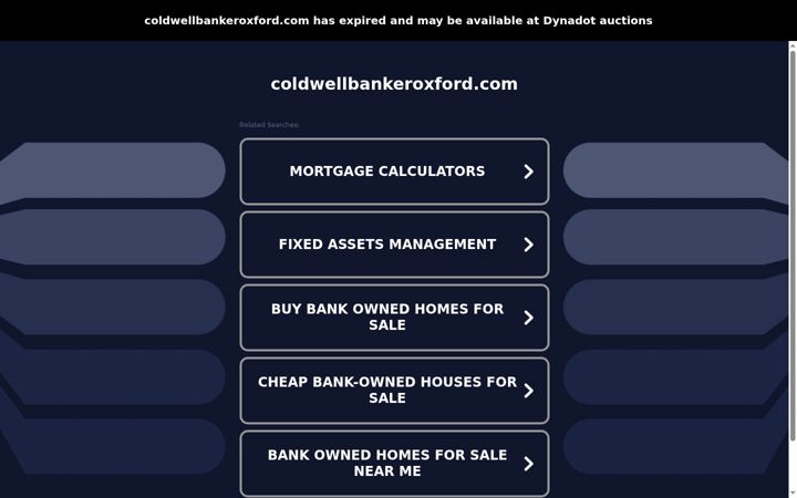 Screenshot of coldwellbankeroxford.com
