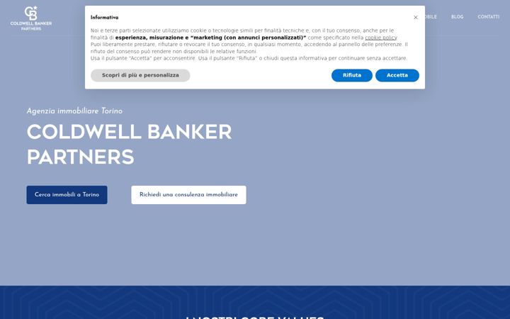 Screenshot of coldwellbankertorino.com