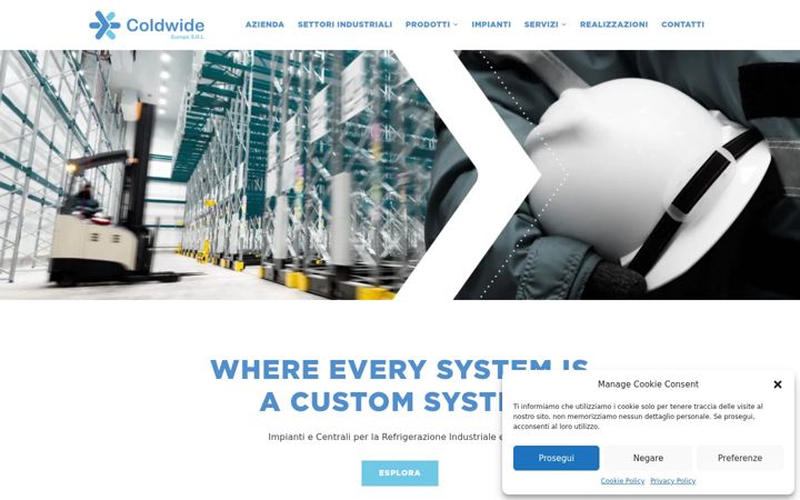 Screenshot of coldwideeurope.com