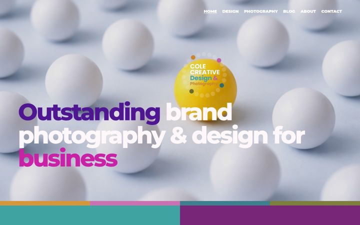 Screenshot of cole-creative.co.uk