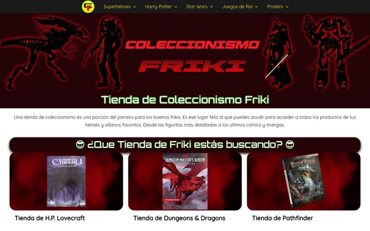 Screenshot of coleccionismofriki.com
