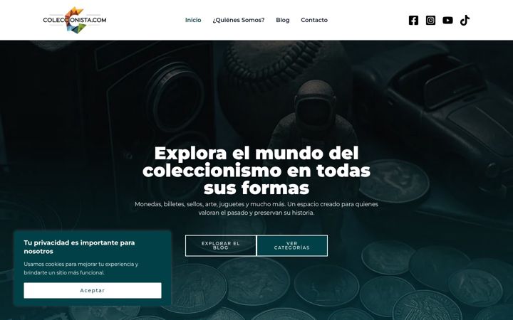 Screenshot of coleccionista.com