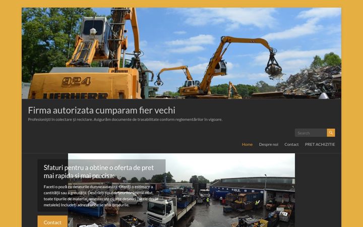 Screenshot of colectarefier.ro
