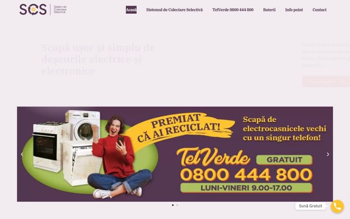 Screenshot of colecteaza.ro