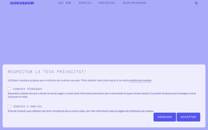 Screenshot of colectic.coop