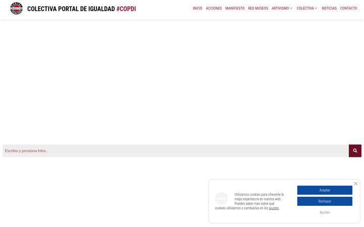Captură de ecran a colectivaportaldeigualdad.org