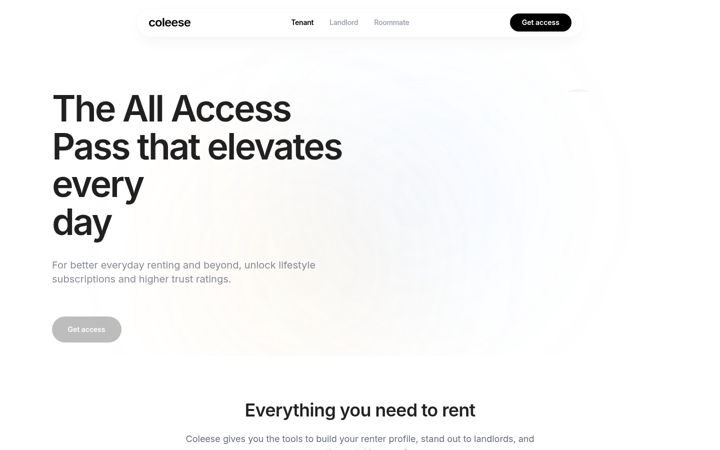 Screenshot of coleese.com