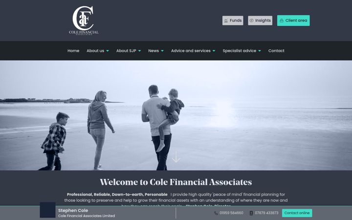 Screenshot di colefinancial.co.uk