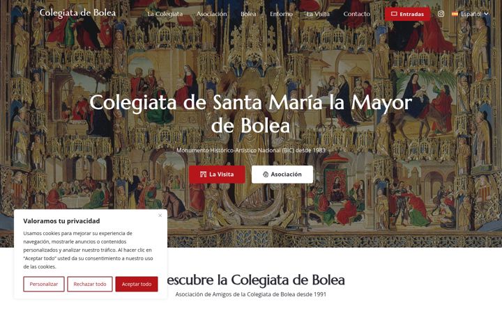 Screenshot of colegiatadebolea.es