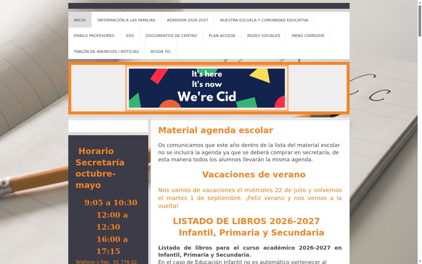 Captura de ecrã do banner de consentimento apresentado antes de qualquer interação