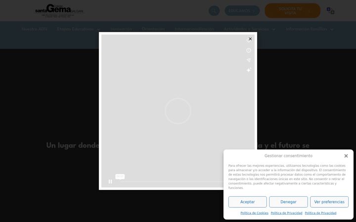 Screenshot van colegio-santagema.es