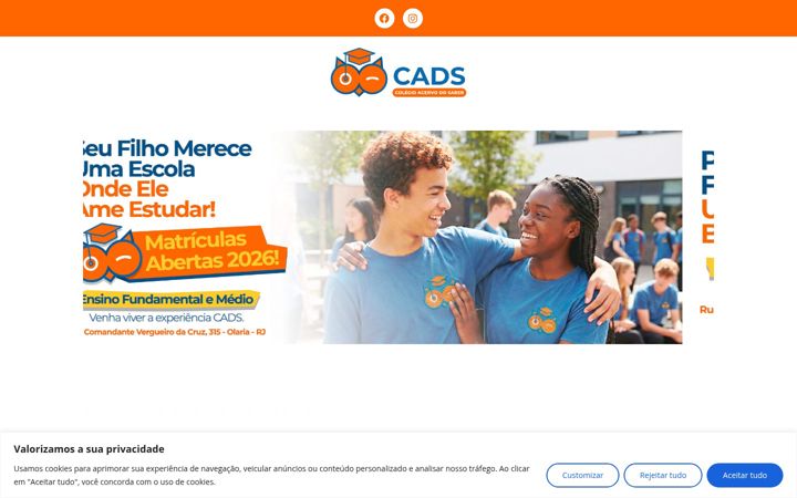 Screenshot di colegioacervodosaber.com.br