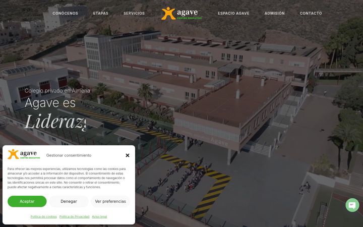 Screenshot of colegioagave.com
