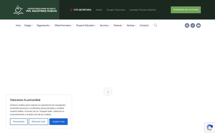 Screenshot of colegioagustinas.es