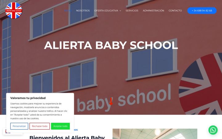 Screenshot of colegioalierta.com