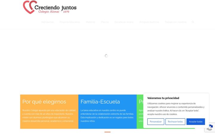 Screenshot of colegioalonai.es