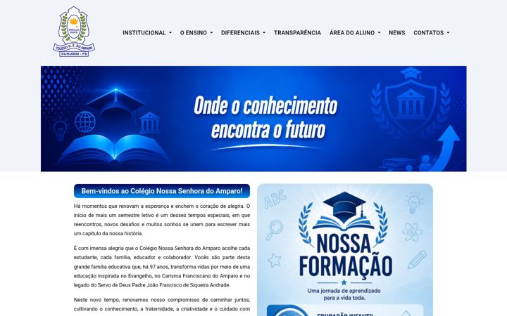 Screenshot di colegioamparosurubim.com.br