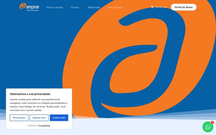 Screenshot di colegioampliar.com.br
