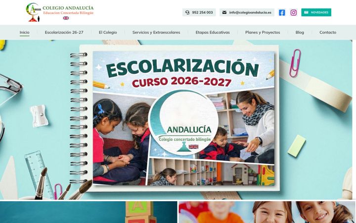 Screenshot of colegioandalucia.es