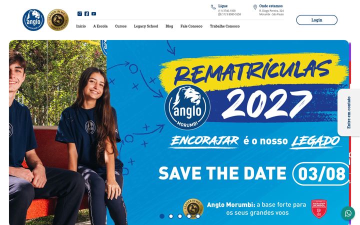 Screenshot di colegioanglomorumbi.com.br
