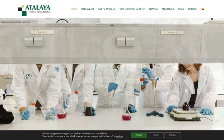 Screenshot of colegioatalaya.es
