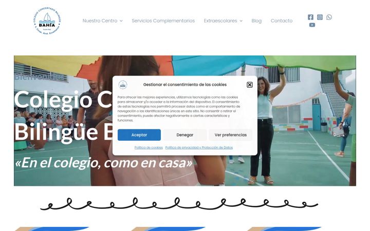 Screenshot of colegiobahia.es