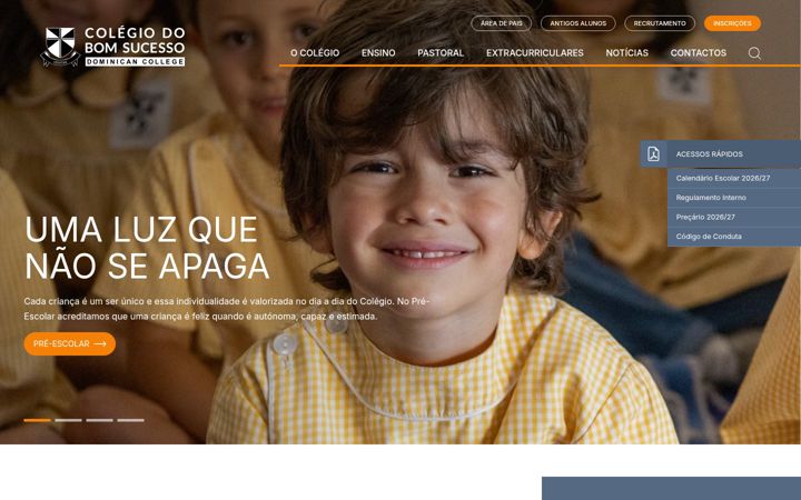 Screenshot of colegiobomsucesso.pt