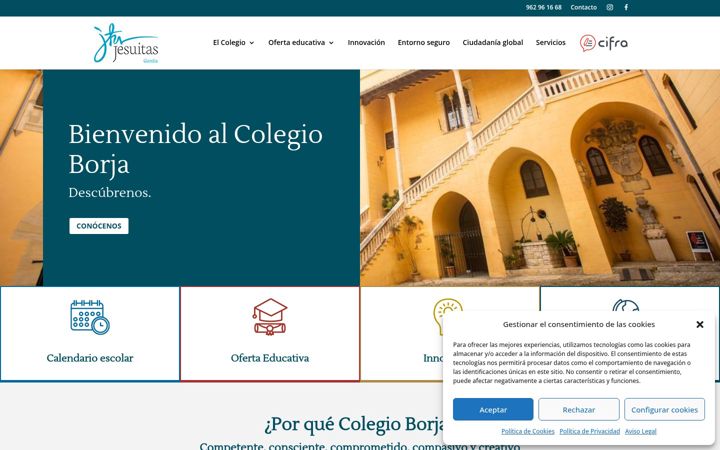 Screenshot of colegioborja.es