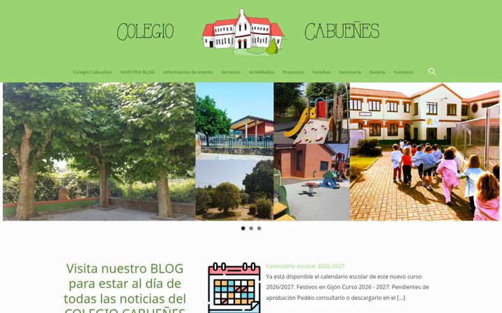 Screenshot of colegiocabuenes.es