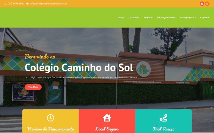 Screenshot di colegiocaminhodosol.com.br