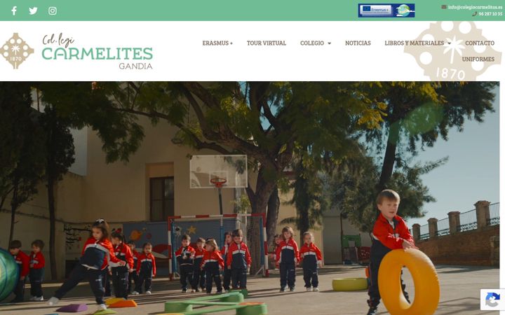Screenshot of colegiocarmelitas.es