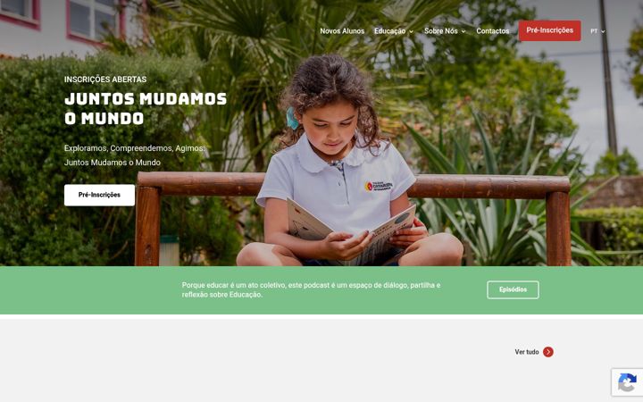 Screenshot of colegiocatarinabraganca.com