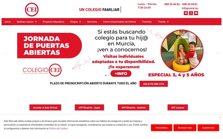 Screenshot of colegiocei.es