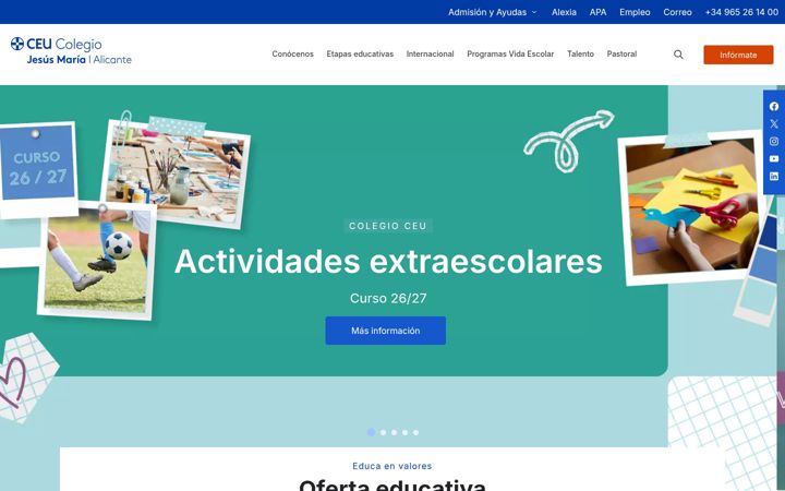 Screenshot of colegioceualicante.es