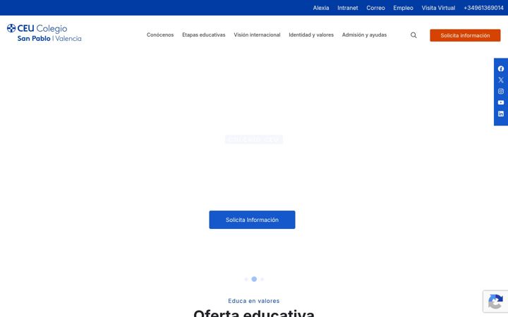 Screenshot of colegioceuvalencia.es