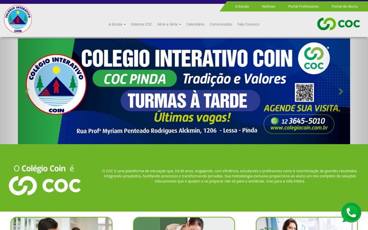 Posnetek zaslona colegiocoin.com.br
