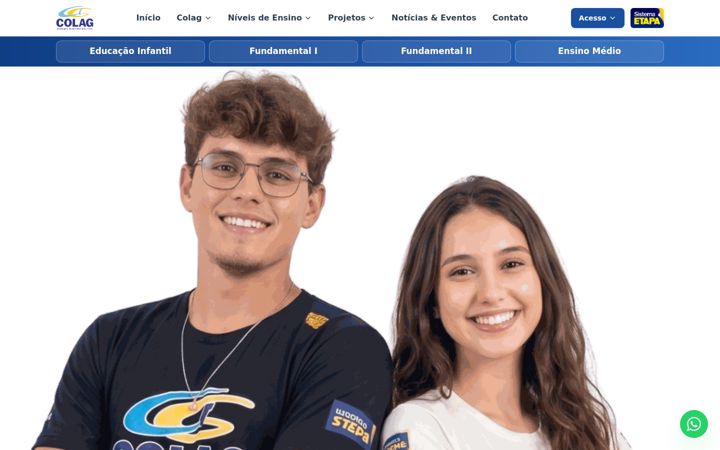 Posnetek zaslona colegiocolag.com.br