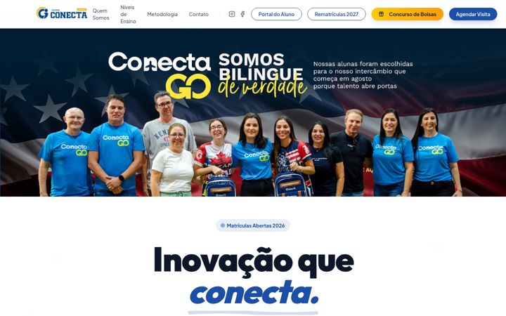 Posnetek zaslona colegioconectaararas.com.br