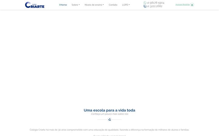 Posnetek zaslona colegiocriartepp.com.br